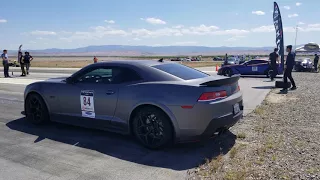 Camaro vs Corvette 1/2 mile  race