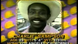 Rodeo - 1985 Calgary Stampede - Bull Riding Competition - Champ Charlie Sampson