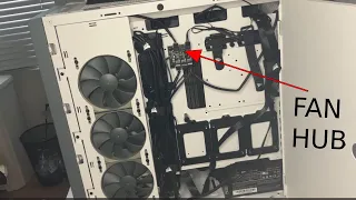 HOW TO CONNECT THE CABLES ON FAN HUB IN Corsair 5000D AIRFLOW