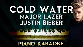 Major Lazer - Cold Water (ft.Justin Bieber & MØ) | Piano Karaoke Instrumental Lyrics Cover Sing