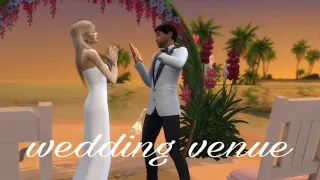 WEDDING VENUE || sims 4 || speed build no cc and no my wedding stories