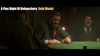 Red Dead 2 "A Fine Night Of Debauchery" Gold Medal, Bad Honor