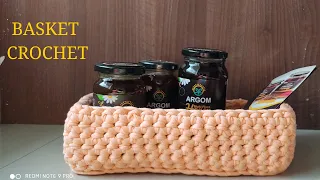 Basket Crochet | Rectangular basket crochet | Crochet Yourself