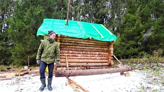 ТРИ ДНЯ И ДВЕ НОЧИ ОДИН В ИЗБЕ | ПОЛ ГОТОВ | ДЕЛАЮ ДОСКИ ДЛЯ ДВЕРИ