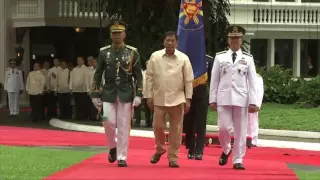 Full Military Honors for President Rodrigo Roa Duterte 6/30/2016