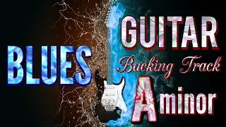 Guitar backing track in A minor | Blues jam track