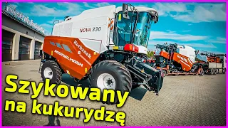 Kombajn Rostselmash Nova 330 przezbrojony na kukurydzę 👉 ile czasu zajmuje? [Korbanek]