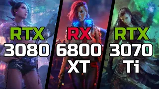 RTX 3080 vs RX 6800 XT vs RTX 3070 Ti - Test in 19 Games