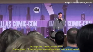 Stephen Amell Has Slept in John Barrowman's Bed (Dallas Comic Con Fan Days) (rus sub)