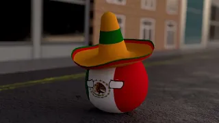 Paises Cuando le pica una Abeja - Countryballs 3D