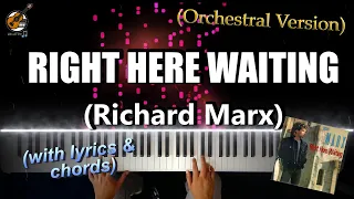 EASY PIANO VIDEOKEYS Right here waiting - Richard Marx Piano Cover Tutorial with Guitar Chords