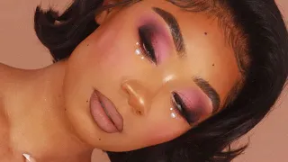 valentine's day pink soft glam makeup look