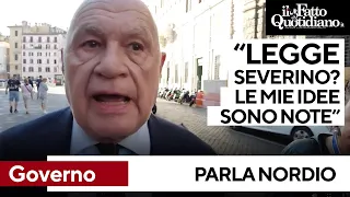 Governo, Nordio: "Non ho visto B. Intercettazioni e Legge Severino? Le mie posizioni sono note"