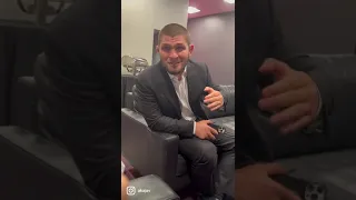 Khabib & DC backstage with Javier mendez at HOF ceremony #ufc #aka