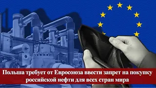 Польша требует от Евросоюза ввести запрет на покупку российской нефти для всех стран мира