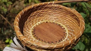 Spiral Stitch Pine Needle Basket