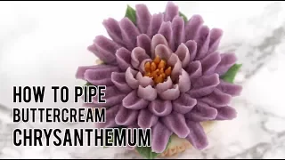 How To Pipe BUTTERCREAM Chrysanthemum