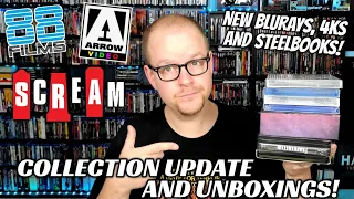 BLURAY COLLECTION UPDATE AND UNBOXINGS! | New Steelbooks, Arrows, Scream Factories, and 88 Films!