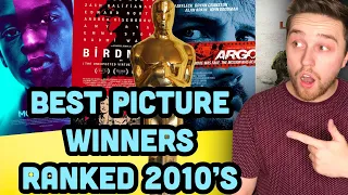 Best Picture Winners Ranked (2010's)