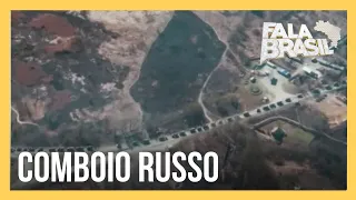 Novo comboio russo avança rumo à capital da Ucrânia