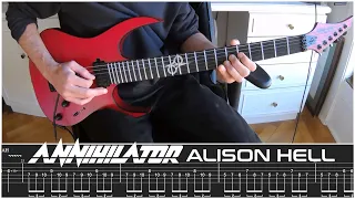 ANNIHILATOR - Alison Hell Cover | Guitar Tab | Tutorial