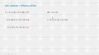 Pripreme za završni ispit iz matematike 2020 - zadatak 183 | Math Helper