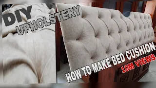 HOW TO MAKE BED CUSHION | UPHOLSTERY WORK #youtube #youtubevideo #videos #sofamakingathome