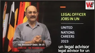 LEGAL JOBS | UN Legal Advisor Jobs 2023 | United Nations Legal Officer Vacancies 2023