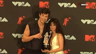 Camila Cabello, Shawn Mendes pose together at 2019 MTV Video Music Awards