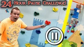 PAUSE CHALLENGE for 24 HOURS!!! Kids vs Parents!