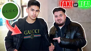 14 JÄHRIGER MIT FAKE GUCCI PULLI FÜR 900€ ! 🤡 | FAKE ODER REAL KLAMOTTEN CHECK #8 | MAHAN