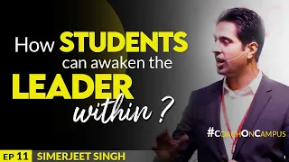 Simerjeet Singh on Leadership Skills for YOUTH in HINDI | Leader Kaise Bane? | Coach on Campus