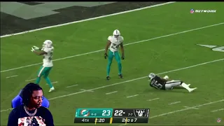 Reacting to CRAZY Ending to Dolphins vs. Raiders, Sprinkled w/ FitzMagic Dust