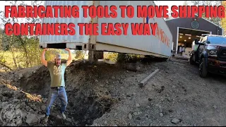 Moving Shipping Containers The “EASY WAY!”  Conex Box Tongue Fabrication and Wheel Hubs