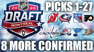8 MORE PICKS At 2020 NHL Entry Draft CONFIRMED (Picks 1-27 Now Locked In: NHL News & Rumours Today)