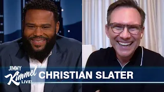 Christian Slater on Chris Evans Tweeting About Him, Potty Training His Daughter & Playing a Doctor