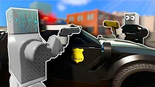 COPS AND ROBBERS IN THE FUTURE! - Brick Rigs Multiplayer Gameplay - Lego Police Chase