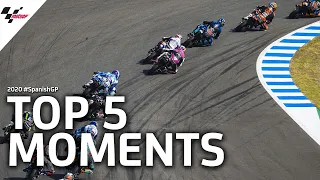 Top 5 Moto3™ moments from the 2020 #SpanishGP