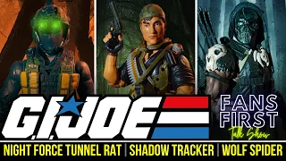 G.I.JOE Classified Figure Reviews of Night Force Tunnel Rat, Shadow Tracker & Wolf Spider