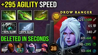 +295 AGILITY SPEED Drow Ranger Delete Everyone in 2 Seconds with 105% Slow Butterfly Dota 2