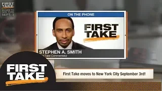 Stephen A. Smith 'incredibly excited' to move First Take to New York City | First Take | ESPN