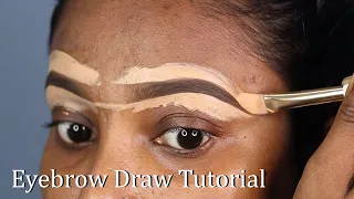 Eyebrow Tutorial For Beginners/ Perfect Eyebrow Makeup/ Easy Eyebrow Draw Technique