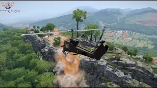 Burmese Army Helicopter Attack Kachin K.I.A Army Base- Arma 3 Cinematic Gameplay
