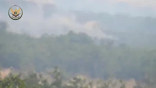 A BMP burning after it was hit by an #ATGM TOW on Sukayk front (SE. #Idlib)