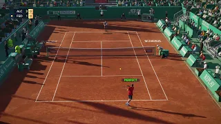 FEDERER vs ALCARAZ, LEGEND DIFFICULTY TOP SPIN 2K25 - vs AI TopSpin2k25- #topspin2k25