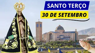 SANTO TERÇO DE APARECIDA DE HOJE - 30/09/2023 | MISTÉRIOS GOZOSOS | TERÇO DE APARECIDA HOJE SÁBADO