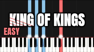 Hillsong Worship - King of Kings | EASY PIANO TUTORIAL by Synthly Piano