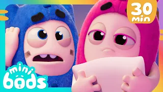 Playing at Bedtime | Minibods | Mini Oddbods | Baby Oddbods | Funny Cartoons For Kids