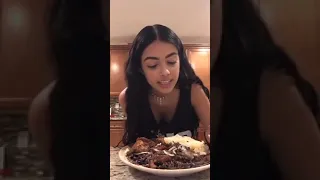 Malu Trevejo Shows Off Her CAKE on Instagram Live!