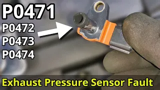 Mazda Diesel -  P0471 Exhaust Pressure Sensor Fault - Found & Fixed - How To DIY